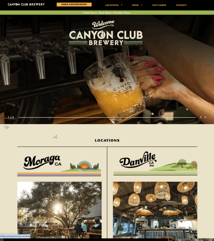 Canyon Club Website 1